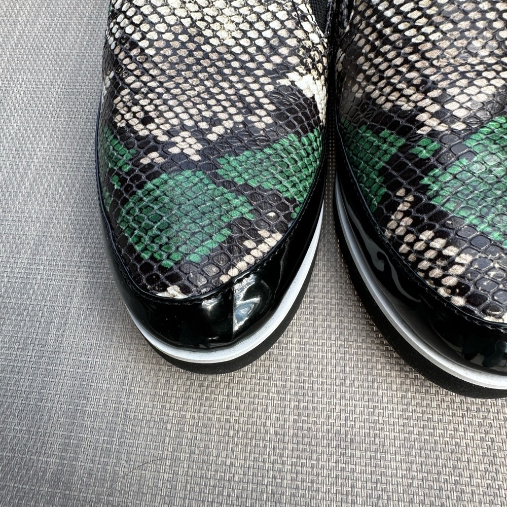 Donald Pliner Python Pattern Leather Slip Ons. Si… - image 8